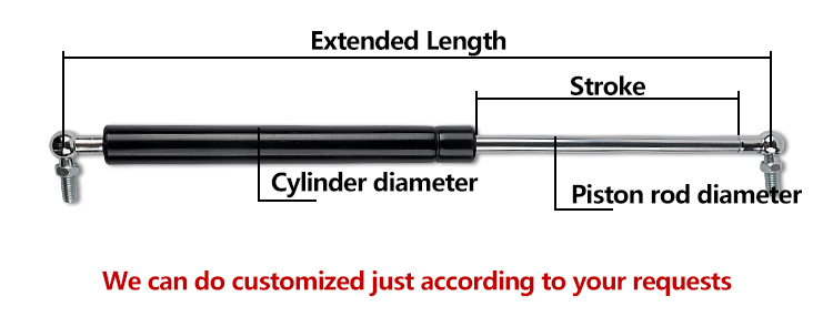 Kitchen Cabinet Door Gas Spring Structural diagram Kitchen Cabinet Door Gas Spring Structural diagram